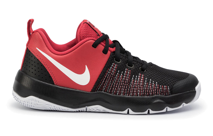 Кроссовки Nike Team Hustle Quick (черно-красные) — фото 2