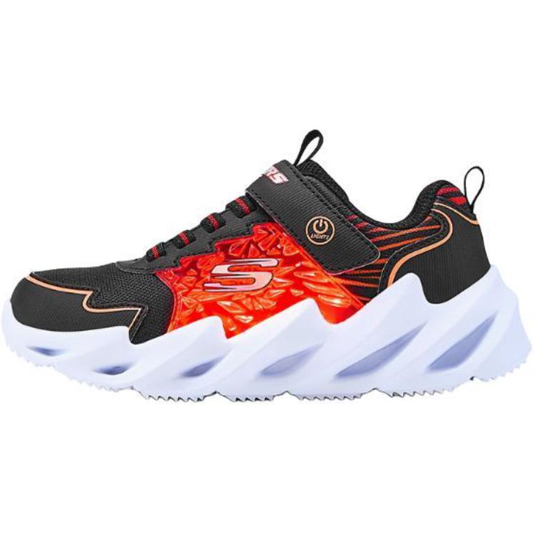 Детские кроссовки Skechers kids (черно-красные)