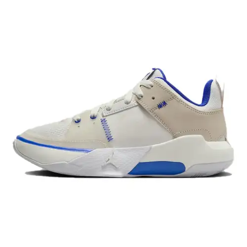 Jordan One Take 5 Low top Basketball Shoes Beige Blue Unisex