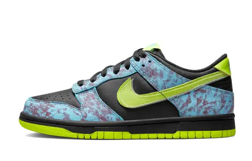 Nike Dunk Low SE Acid Wash Baltic Blue Volt GS