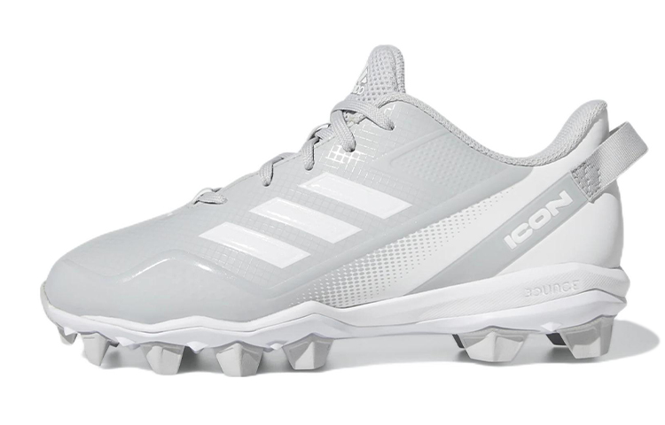 Adidas Icon 7 Mid Cleats K wear-resistant low-top children's training shoes gray children's style