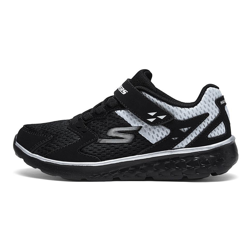 Skechers kids Skechers children's comfortable and lightweight low-cut children's running shoes black and white children's style