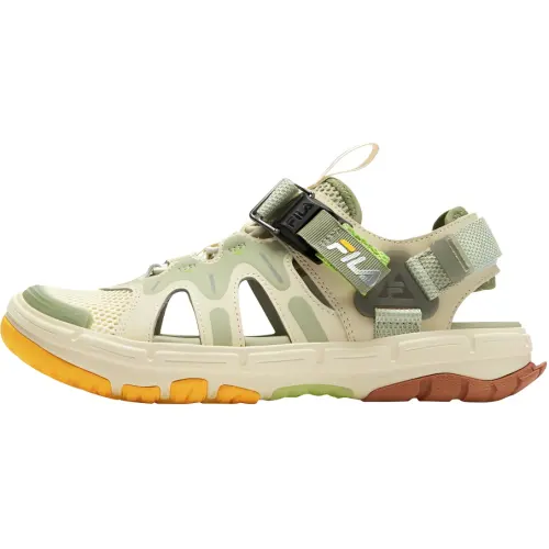 FILA KIDS Beetle Seasonal Series GLOWFLY 2 Comfortable, Trendy and Versatile Lightweight Shock Absorbing Low-top Children's Sandals Pie Yellow/Pear Tree Green