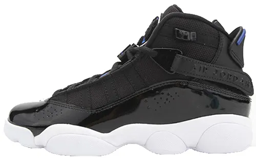 Jordan Air Jordan 6 Rings BG (W) Big Slam Dunk GS High Top Retro Basketball Shoes Black Men and Women Same Style
