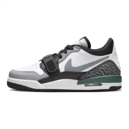 Jordan Legacy 312 Low top Basketball Shoes White Gray Green Unisex