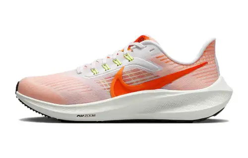 Nike Air Zoom Pegasus 39 Pegasus 39 shock-absorbing, wear-resistant and breathable low-top running shoes white orange recyclable materials children's style