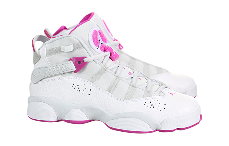 Кроссовки Jordan Air Jordan 6 Rings (розово-белые) — фото 5