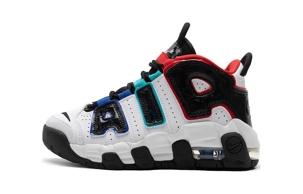 Детские кеды Nike Air More Uptempo (бело-черные)