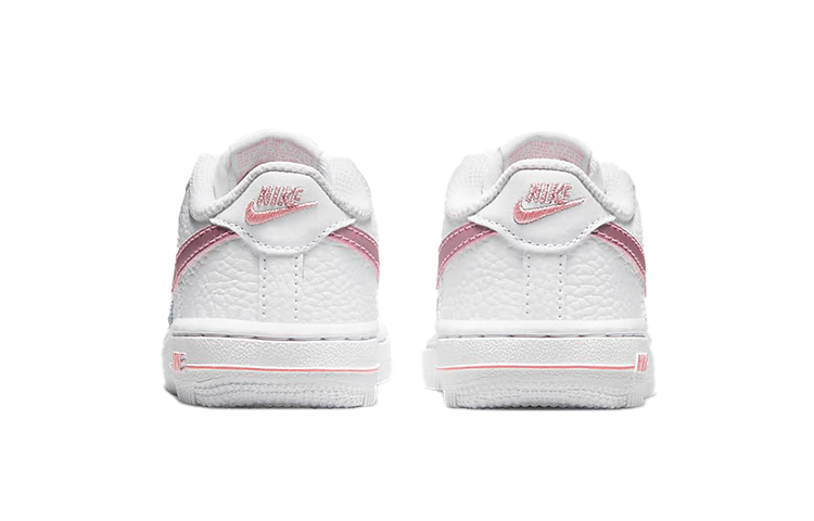 Кроссовки Nike Air Force 1 (розовый / белый) — фото 7