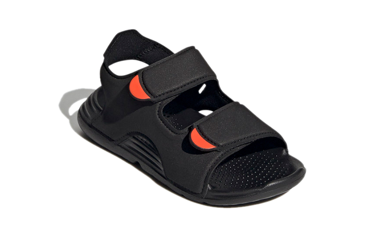 Детские сандалии adidas Swim Sandal (черно-оранжевые) — фото 3