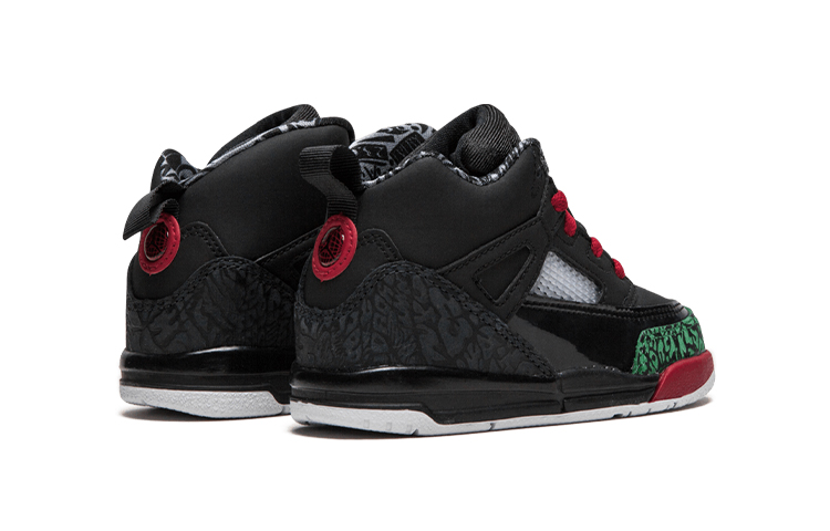 Детские кроссовки Jordan Spizike BT (черно-красно-зеленые) — Чёрный / красный / зелёный — фото 6