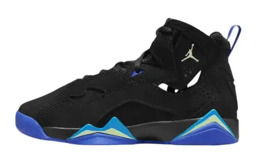 Jordan True Flight High top Basketball Shoes Black Blue Unisex