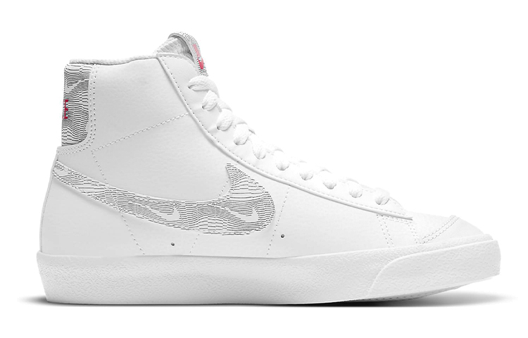 Кеды Nike Blazer 77 GS (бело-серебристые) — Белый / серебристый — фото 2