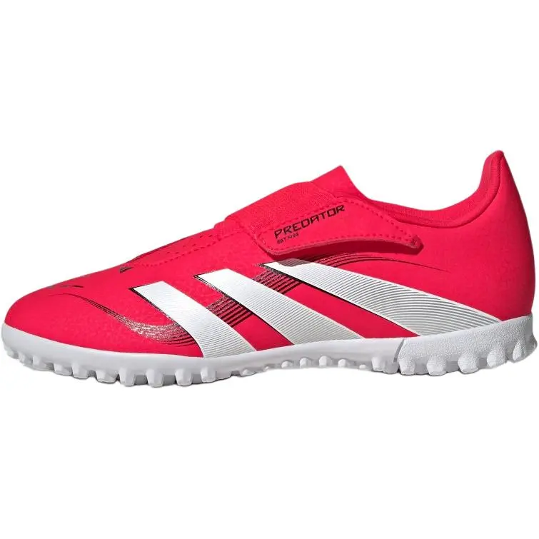 Adidas Predator CLUB Slip Resistant Abrasion Resistant Low top Kids' Soccer Shoes Bright Red/White/Black Kids'