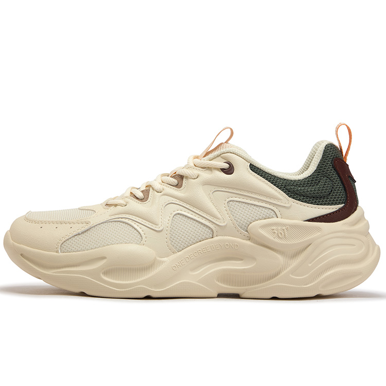361° Cushioning, Wear Resistant Low top Casual Running Shoes Men’s Beige