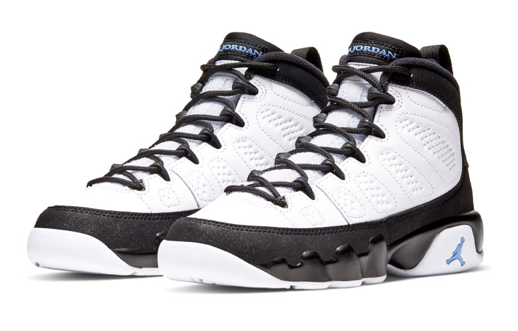 Кроссовки Jordan JordanAir Jordan 9 Retro GS (черно-бело-синие) — фото 3