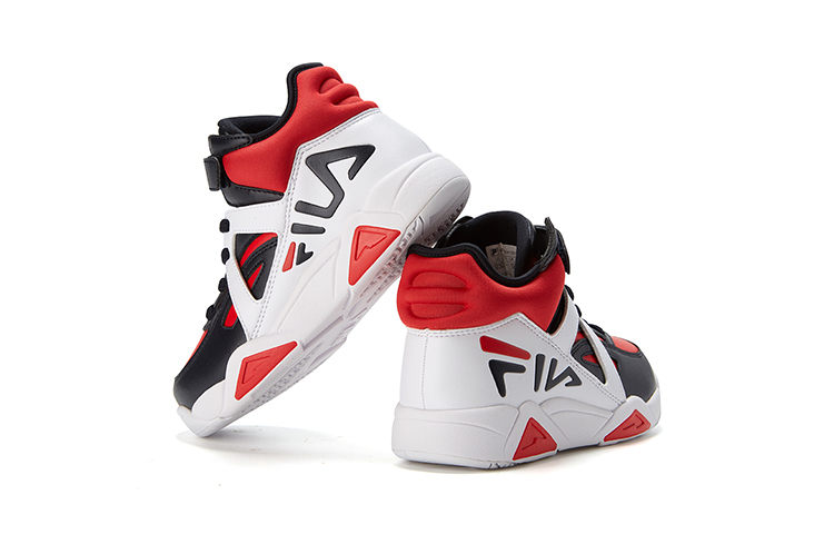 Кроссовки Fila KIDS (черно-красно-белые) — фото 4