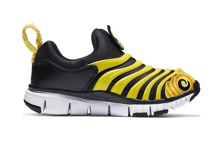 Детские кроссовки Nike Dynamo Free QS (черный / желтый) — Чёрный / жёлтый — фото 4