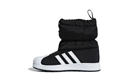 Adidas originals Superstar series high-top children's boots black and white for children