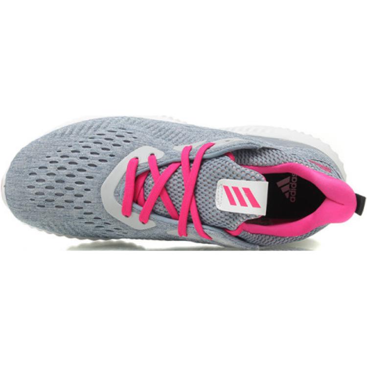Детские кроссовки adidas AlphaBounce EM J (серый / розовый) — фото 2