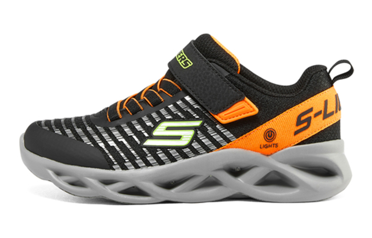 Кроссовки Skechers (черно-оранжевые)