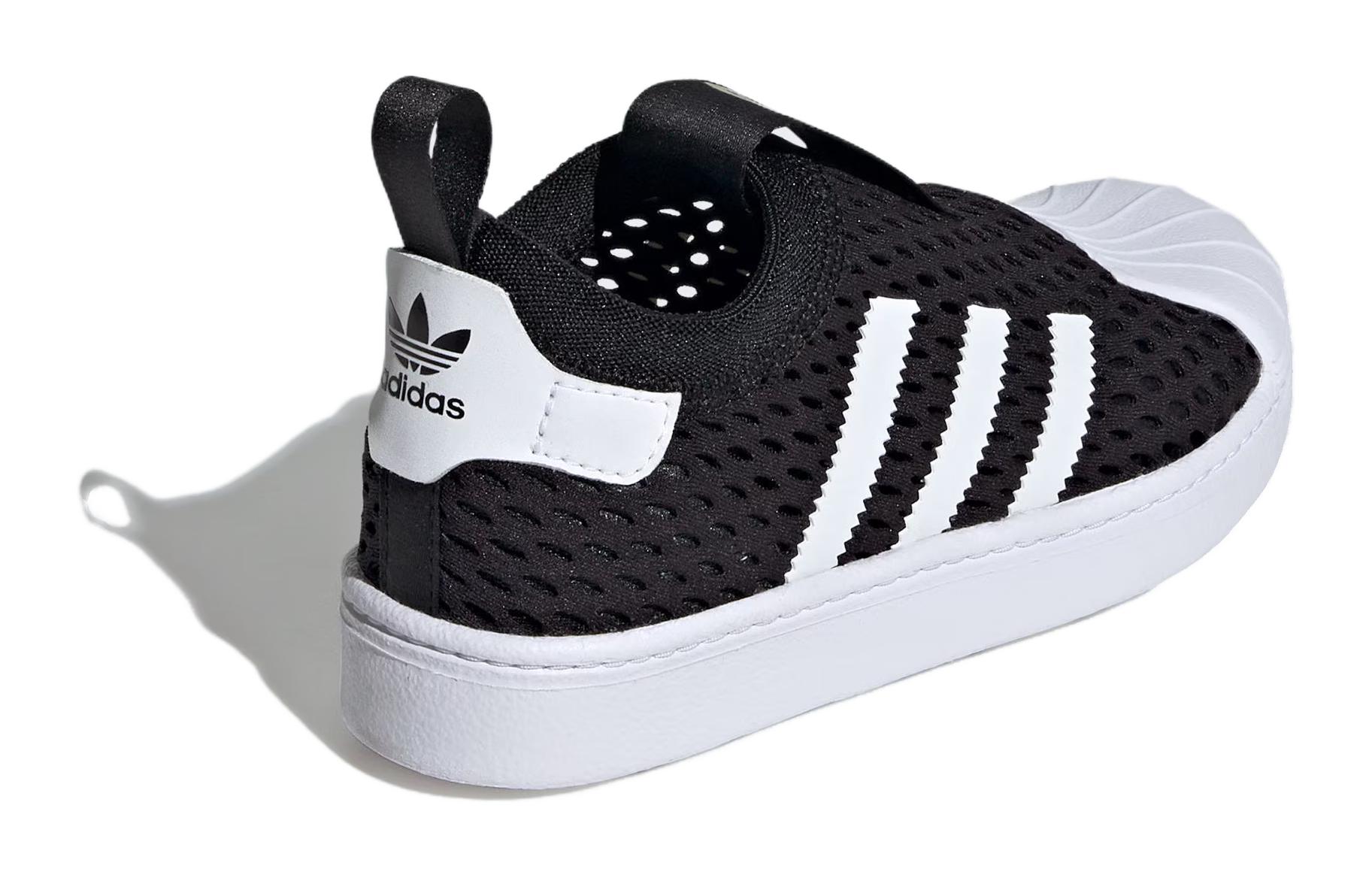 Детские кеды adidas originals superstar 360 2.0 (черно-белые) — фото 6