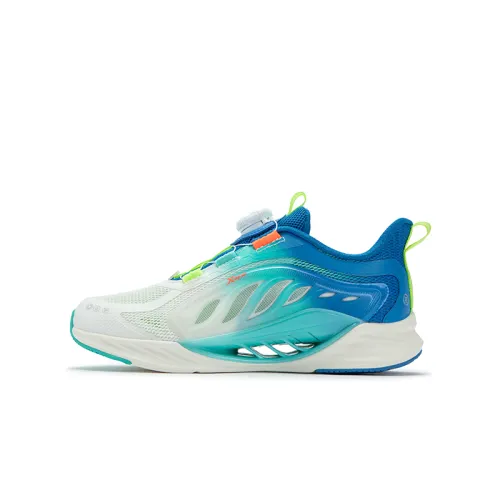 Xtep Hydrogen Wind 8.0 Scientific Foot Protection Mesh Body Test Low-top Running Shoes Aurora Green Prussian Blue Youth