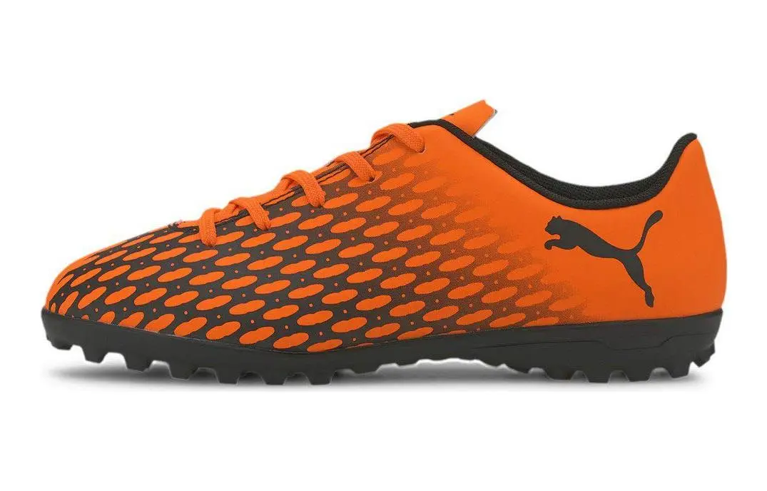 PUMA Spirit 3 TT JrSpirit 3 TT Jr Cushioning, Wear Resistant Low top Kids' Soccer Shoes Orange Black Unisex