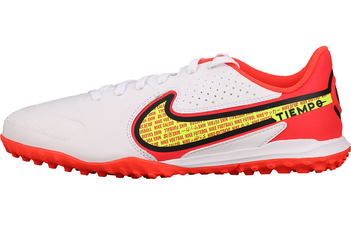 Детские кроссовки Nike Tiempo Legend 9 TF Academy (бело-красные)
