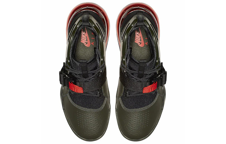 Кроссовки Nike Air Force 270 GS (черно-красные) — фото 3