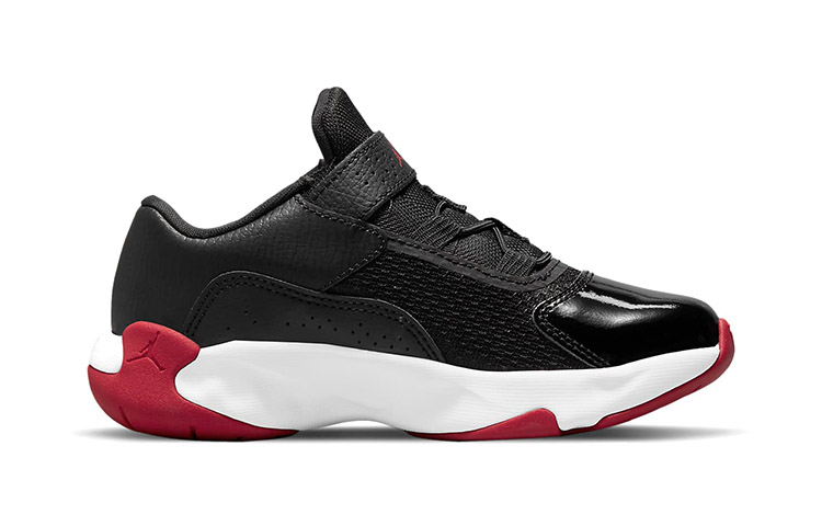 Детские кроссовки Jordan Air Jordan 11 CMFT Low (черно-бело-красные) — фото 3