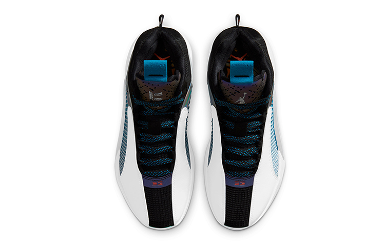 Кеды Jordan JordanAir Jordan 35 GC "Morpho" GS (белый / синий / черный) — Белый / синий / чёрный — фото 6