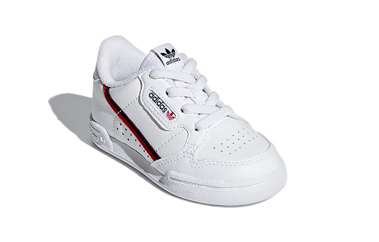 Детские кеды adidas originals Continental 80 (белый / красный / черный) — Белый / красный / чёрный — фото 5