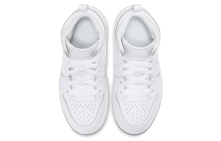 Детские кроссовки Jordan Air Jordan 1 Mid (белые) — фото 5