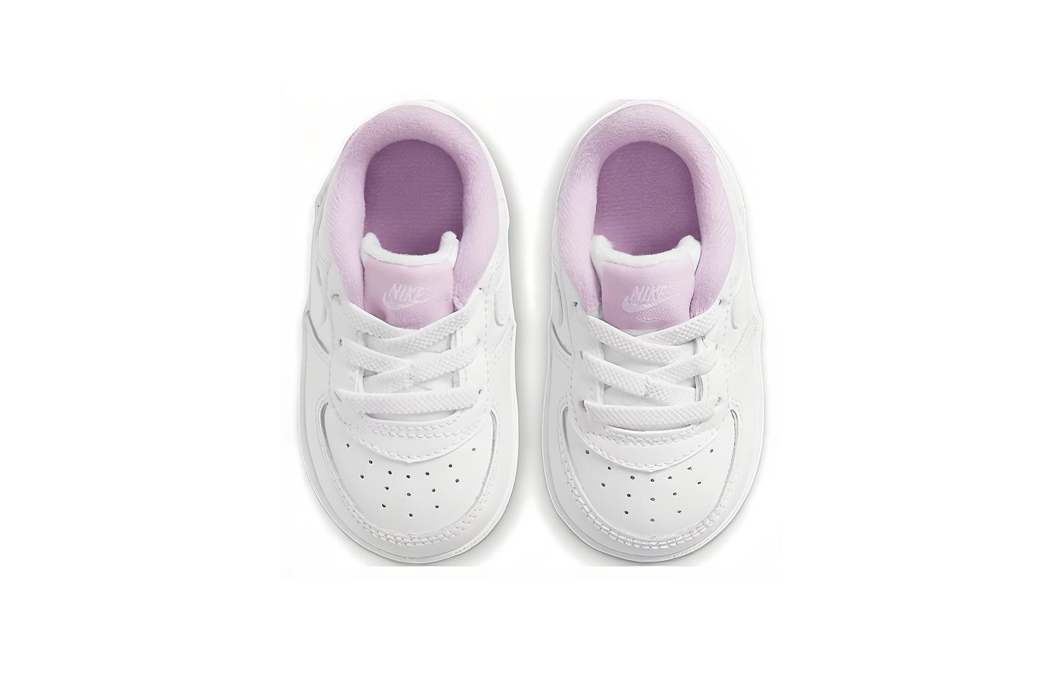 Детские кроссовки Nike Air Force 1 Crib (бело-фиолетовые) — Белыйфиолетовый — фото 4
