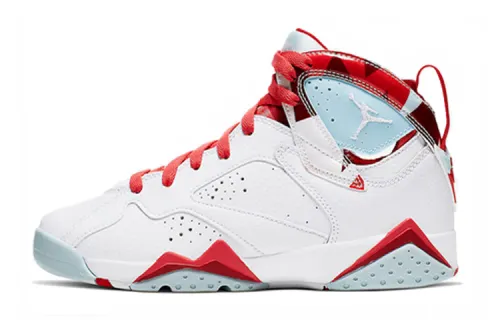Jordan Air Jordan 7 Topaz Mist versatile trendy GS high-top basketball shoes candy color same style for men and women