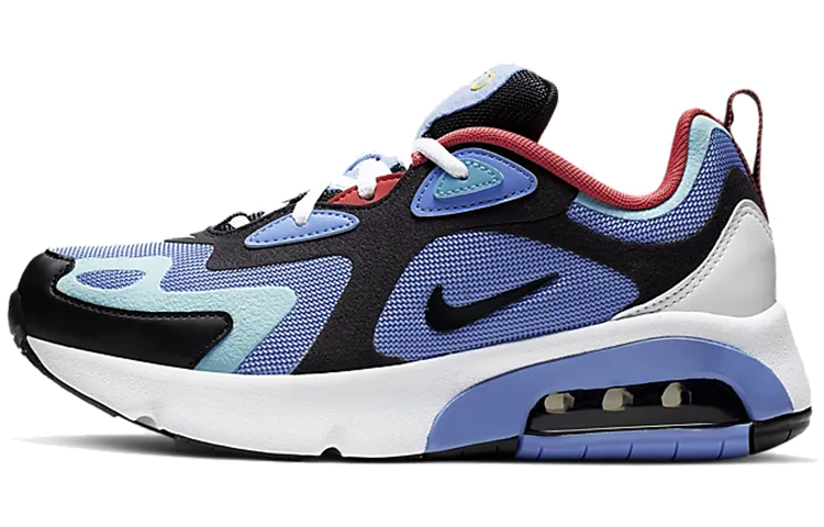 Nike Air Max 200 Comfortable Exquisite GS Low-top Running Shoes Pulse Blue Air Cushion Uniform for Men and Women