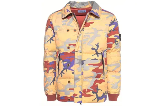 STONE ISLAND Down Jacket Unisex Multicolor