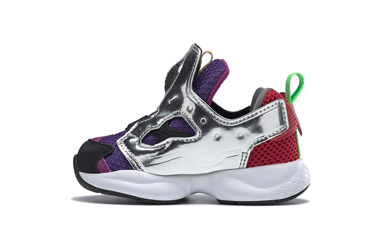 TD Baby Minions x Reebok Versa Pump Fury Low-top Silver Running Shoes Minion Collaboration