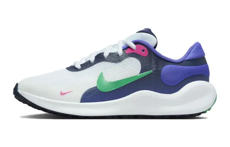 Nike Revolution 7 GS 'Midnight Navy Stadium Green'