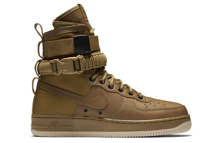 Унисекс кеды Nike Air Force 1 (коричнево-бежевые) — фото 3