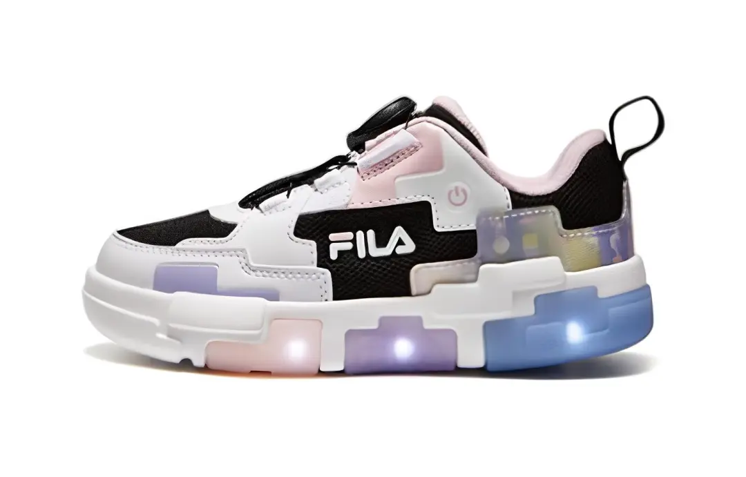 FILA KIDS Comfortable Cushioning Abrasion Resistant Breathable Kids' Training Shoes Black White