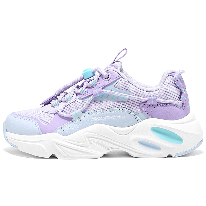 Кроссовки Skechers SKECHERS GIRLS Meteor Bear (пурпурно-сине-белые)