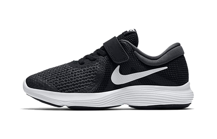 Детские кроссовки Nike REVOLUTION 4 (черно-белые)