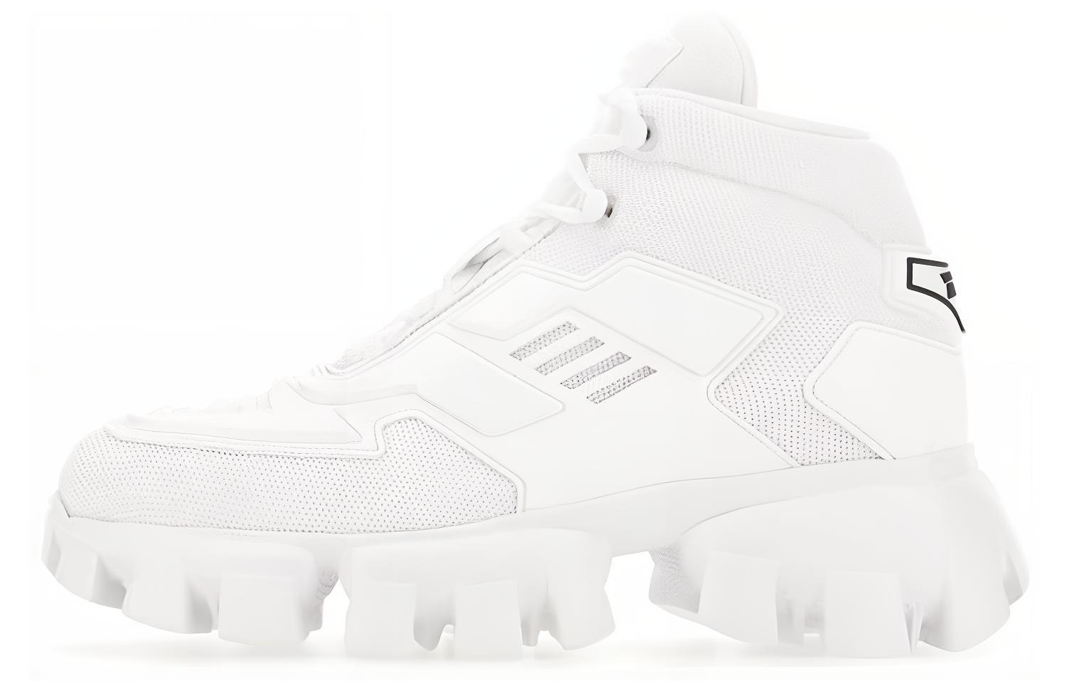 PRADA Cloudbust Thunder Casual Shoes Women's High Top White