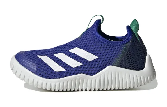 Adidas Rapidazen Slip on Breathable Low top Kids' Training Shoes Blue Kids'