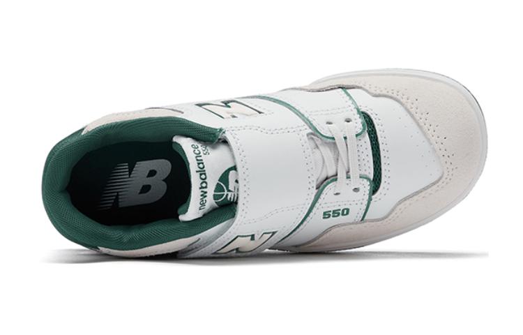Кеды New Balance New Balance NB 550 (бело-зеленые) — фото 4