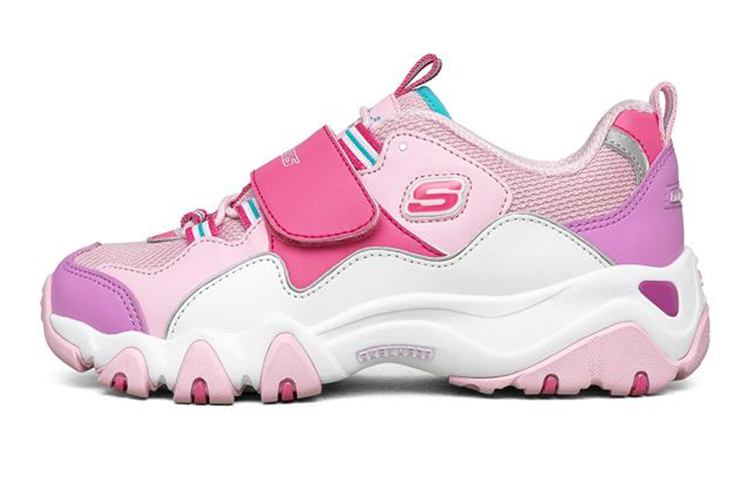 Детские кроссовки Skechers D'Lites 2.0 (розово-фиолетовые)