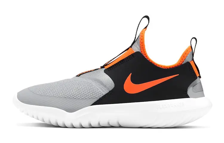 Nike Flex Runner 'Gray Black Orange' GS