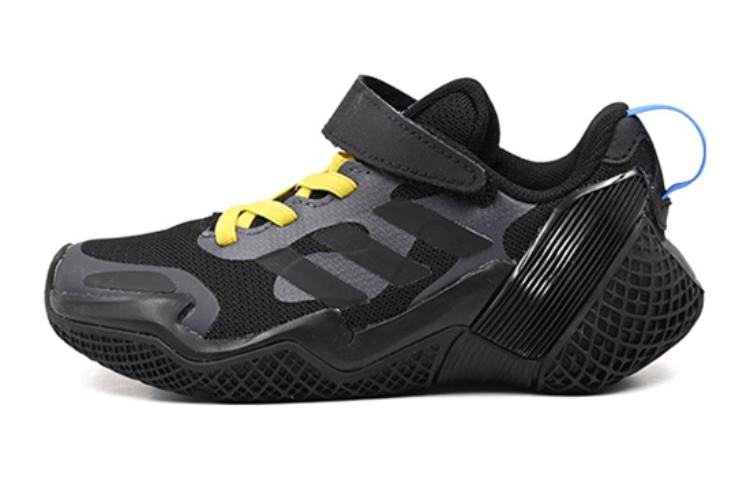 Детские кроссовки adidas 4Uture Rnr El K (черно-желтый)